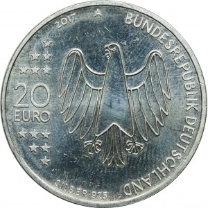 Niemcy, 20 Euro Berlin 2017 A - 500. Rocznica Reformacji