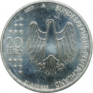 Niemcy, 20 Euro Berlin 2017 A - 500. Rocznica Reformacji