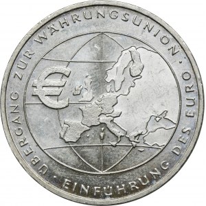 Niemcy, 10 Euro Stuttgart 2002 F - Wprowadzenie Waluty Euro