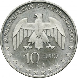 Germany, 10 Euro Hamburg 2003 J - Justus von Liebig