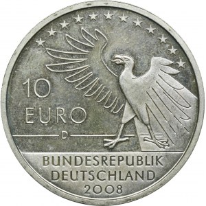 Nemecko, 10 Euro Mníchov 2008 D - 200. výročie narodenia Carla Spitzwega