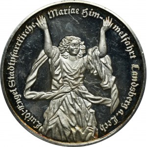 Niemcy, Medal z przedstawieniem kościoła św. Krzyża Landsberg am Lech 1989