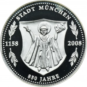 Niemcy, Medal upamiętniający 850-lecie miasta Monachium, 2008