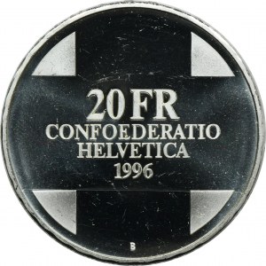 Švajčiarsko, 20 frankov Bern 1996 B - Bernský drak