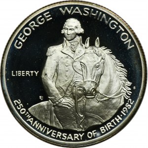 USA, 1/2 Dollar San Francisco 1982 S - 250th Anniversary of the birth of George Washington