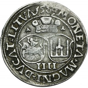 Sigismund II Augustus, 4 Groschen Vilnius 1569 - LI/LITVA