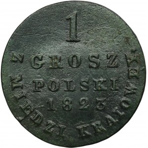 Królestwo Polskie, 1 grosz polski z MIEDZI KRAIOWEY 1823 IB