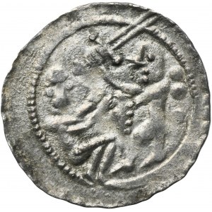 Vladislaus II the Exile, Denarius - Eagle and Hare, balls