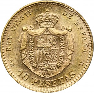 Spain, Alfonso XII, 10 Pesetas 1878