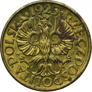 5 pennies 1923 Brass