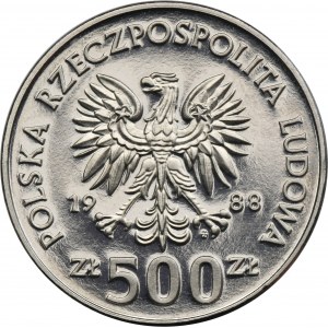 PRÓBA NIKIEL, 500 złotych 1988 XIV Mistrzostwa Świata w Piłce Nożnej - Włochy 1990