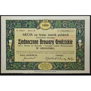 United Grodzisk Breweries, 1,000 mkp, Issue III Series B