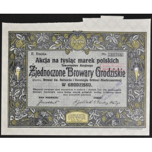 United Grodzisk Breweries, 1,000 mkp, Issue II