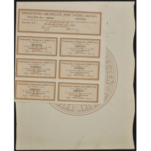 Towarzystwo Ubezpieczeń Port S.A., 100 zł 1932