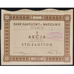 Bank Handlowy w Warszawie S.A., 100 zloty 1936, Issue XVI