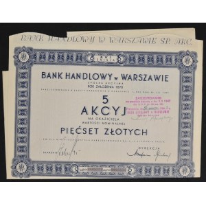 Bank Handlowy w Warszawie S.A., 5 x 100 zł 1936, Emisja XVI