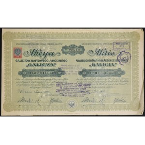 Galician Oil Company Galicia S.A., 200 crowns 1910