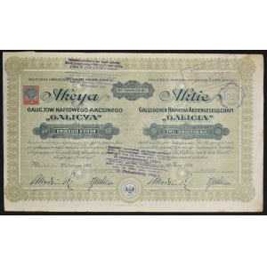 Galician Oil Company Galicia S.A., 200 crowns 1913
