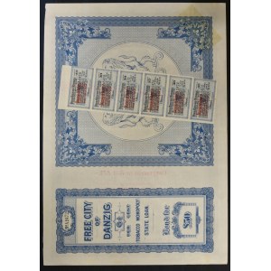 Danzig, Tobacco Monopoly, £50 1927, Danziger Besitz