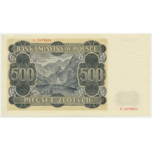 500 złotych 1940 - B -