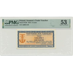 Baltona, 5 centów 1973 - A - PMG 53