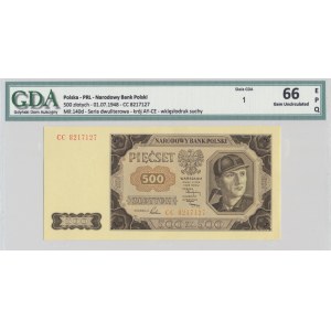 500 złotych 1948 - CC - GDA 66 EPQ