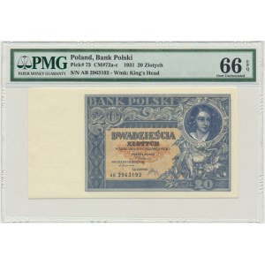 20 gold 1931 - AB. - PMG 66 EPQ