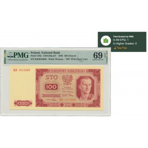 100 złotych 1948 - KR - PMG 69 EPQ