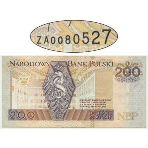 200 zlotých 1994 - ZA - náhradná séria TDLR - vzácnejšie