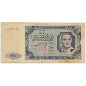 20 złotych 1948 - B -