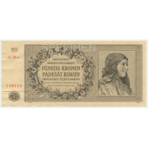 Bohemia & Moravia, 50 Korun 1944 - SPECIMEN -