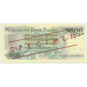 5.000 złotych 1986 - WZÓR - AY 0000000 - No.0481 -