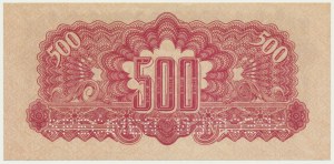Československo, 500 korún (1945) na 500 československých korún 1944 - MODEL -.