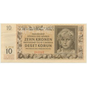Czechy i Morawy, 10 koron 1942 - WZÓR -