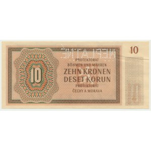 Čechy a Morava, 10 korún 1942 - MODEL -.