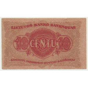 Litwa, 10 centów 1922