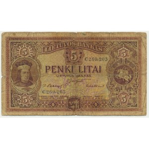 Lithuania, 5 Litai 1929