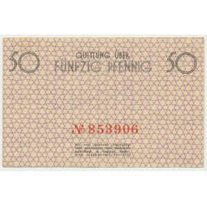 50 Pfennig 1940 - red numerator -