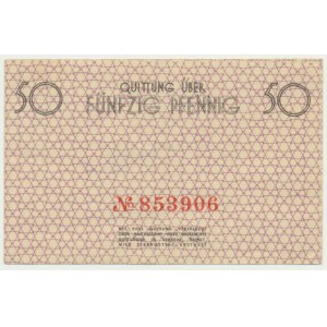 50 Pfennig 1940 - red numerator -