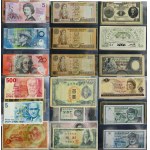 Klasery z banknotami z całego świata (ok. 520 szt.)