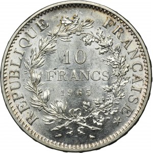 France, V Republic, 10 Francs Paris 1965