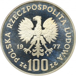 PRÓBA, 100 złotych 1977 Władysław Reymont, głowa w lewo