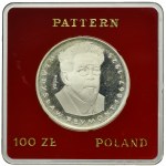 SAMPLE, 100 zlatých 1977 Wladyslaw Reymont, hlava vpravo