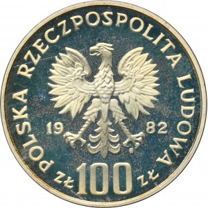PRÓBA, 100 złotych 1982 Ochrona Środowiska, Bociany