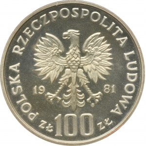 PRÓBA, 100 złotych 1981 Kościół Mariacki w Krakowie