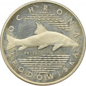SAMPLE, 100 gold 1977 Environmental Protection Fish