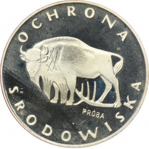 PRÓBA, 100 złotych 1977 Ochrona Środowiska Żubr