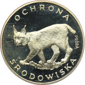 ÉCHANTILLON, 100 Or 1979 Protection de l'environnement Lynx