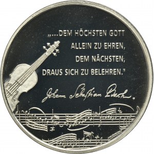 Germany, Medal from the Great German Musicians series, Johann Sebastian Bach