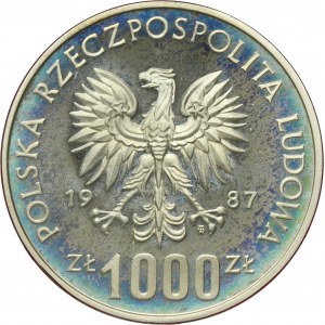 PRÓBA, 1.000 złotych 1987 Kazimierz III Wielki